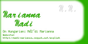 marianna madi business card